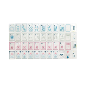 Juego de Mahjong Americano de 160 Piezas, <span class=keywords><strong>con</strong></span> Fichas Decorativas, de Una Sola Capa, Acrílico, <span class=keywords><strong>con</strong></span> Efecto Madreperla, para Niños, <span class=keywords><strong>con</strong></span> Logotipo Personalizado - Product Image 1