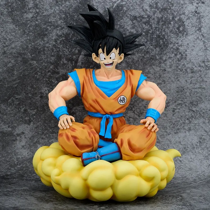 38cm PVC Dragons Ball Goku Sitting Somersault cloud Anime Figure For Collection Decoration Model Toys