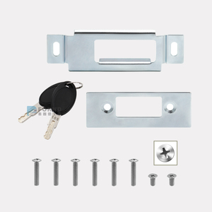 Serrure d'entrée sans clé en zinc pour porte et fenêtre, serrures pour porte double et entrée principale, loquet de porte moustiquaire/serrure de porte sans clé pour VR - Product Image 3