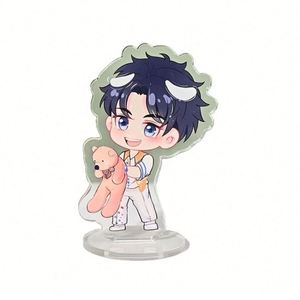 Porte-clés pendentif transparent personnalisé créatif, figurines publicitaires en forme humaine sur le thème des stars d'anime - Product Image 5