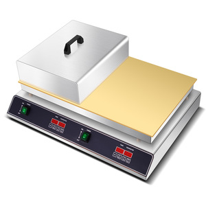 Machine à Soufflés et Dorayakis Professionnelle à Tête Unique, Plaques en Cuivre Pur, Corps en Acier Inoxydable, Contrôle Numérique, pour Crêpes et Galettes - Product Image 6