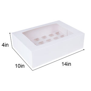 Kraft papier Cupcake Boxen Cupcakes Benutzer definierte Verpackung Luxus Cupcake Boxen - Product Image 1