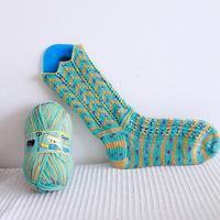 Kit de Matériel de Tricot Opal Starting Socks – Fil Acrylique Mélangé Importé, Teint par Segments, Grosueur Moyenne