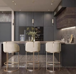 Ý hiện đại nhung thép không gỉ thanh cao phân cho nhà Thanh nhà bếp ngoài trời nhà hàng khách sạn - Product Image 2