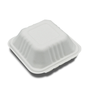Boîte de canne à sucre étanche pour le restaurant compostable de type à clapet à emporter Utilisation de restaurant biodégradable écologique - Product Image 2
