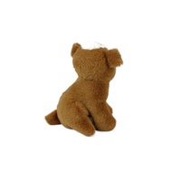KINGSTONE Nouvelle Peluche Chien Chiot Marron Kawaii de 15 cm, Jouet en Peluche Réaliste Mini Pékinois Super Doux Anti-Stress