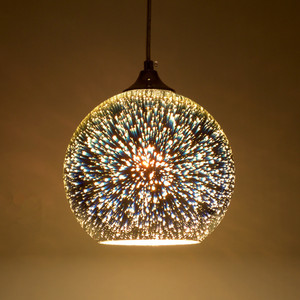 3D sfera di vetro ha condotto la luce del pendente per la casa postmoderno creativo caldo bianco <span class=keywords><strong>lampadario</strong></span> decorativo per il ristorante bar negozio di abbigliamento - Product Image 3