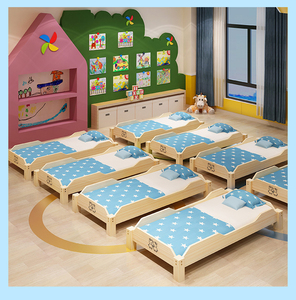 Moetry Custom Design Letto In Legno Daycare Per Mobili Per Bambini Impilabile Risparmio di Spazio Culle per Creche - Product Image 3