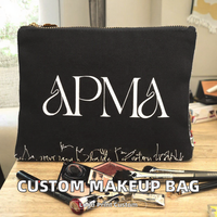 Sac de maquillage suspendu personnalisé en toile grande capacité, logo imprimé, fermeture éclair, pochette cosmétique portable de voyage, sac cadeau promotionnel pour les soins de la peau