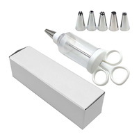 Kits de décoration de gâteaux en plastique DIY de qualité supérieure avec des embouts en acier inoxydable pour la fabrication de biscuits et la création de pâtisseries