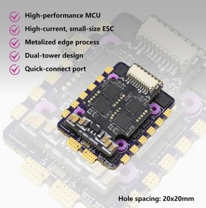 Controlador Electrónico de Velocidad (ESC) Compacto 45A 4 en 1, Diseño de Paso Pequeño y Disposición Cruzada, 3-6S LiPo, Sin Escobillas, para Drones FPV - Product Image 3