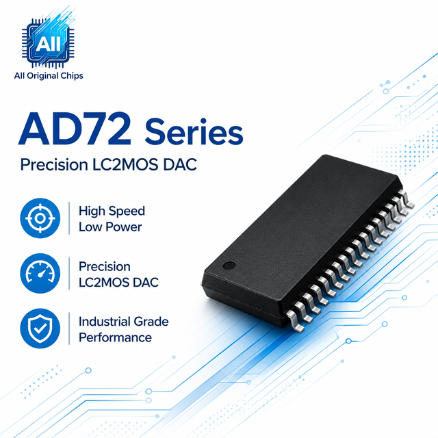 AD7228ABR Digital to Analog Converter 8-Bit 24-SOIC Package for Wireless Infrastructure