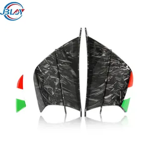 Wholesale Carbon Motorcycle Aileron Fairing Kits Side Spoiler Universal Motor Bike Aerodynamic Winglets for S1000RR R15 V3 Aerox