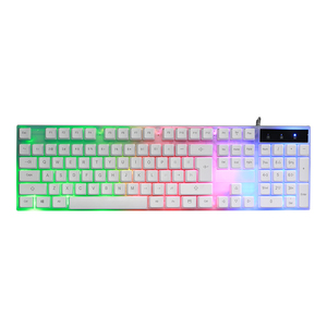 Nhà máy phù hợp dịch vụ <span class=keywords><strong>USB</strong></span> có dây chơi Game bàn phím 104 phím Ergonomic nhiều màu LED Backlit chơi game Bàn phím Kit cho game thủ - Product Image 1