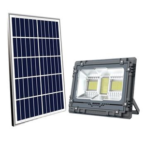 ไฟ LED พลังงานแสงอาทิตย์กลางแจ้งพร้อมรีโมทคอนโทรล IP66 กันน้ำสีขาวเย็นโคมไฟรักษาความปลอดภัยสำหรับลานสวน W-500S W-500S - Product Image 1
