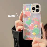 Coque de téléphone personnalisée en TPU souple antichoc motif dessin animé pour iPhone 11 12 13 14 15 16 17 Pro Max