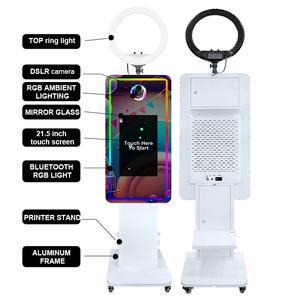 Flight Case Pack 21,5/32 pouces Écran tactile LCD Mariage Fête DSLR Selfie Magic Mirror Photo Booth avec <span class=keywords><strong>imprimante</strong></span> - Product Image 4