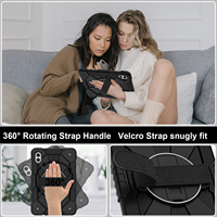 Étui antichoc robuste pour Redmi Pad 2 Pro 12.1 Poco Pad M1 2025 avec support rotatif à 360°, dragonne et bandoulière, bicolore OEM ODM