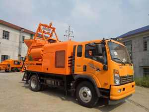 Camión Mezclador de Concreto de Doble Eje HBT con Brazos Hidráulicos Inteligentes de 50kW de Doble Potencia para Nuevas Construcciones y Bombeo Comercial de Concreto - Product Image 2