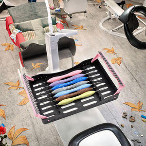 Kit de Restauración Dental de 7 Piezas, Instrumentos de Relleno de Composite, Acero Inoxidable Manual con Mango de Silicona, Autoclavable - Product Image 3