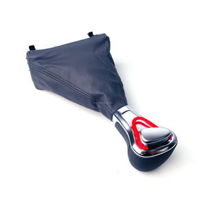 Cubierta automática de palanca de cambios de cuero cromado para coches <span class=keywords><strong>Audi</strong></span> A3 A4 A5 A6 <span class=keywords><strong>Q5</strong></span> Q7 - Product Image 3