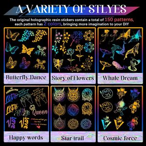 Tùy Chỉnh Holographic Bướm Cuộn Dán Sáng Bóng Dính Nhãn Cho Trang Trí Thủ Công Mỹ Nghệ Bao Bì Và Tự Làm Dự Án - Product Image 3