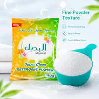 Détergent à lessive en poudre 100g, marque OEM, haute qualité, puissant, écologique, blanchissant, élimination des taches profondes, parfum floral de jasmin