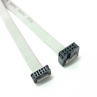 1,27 2, 0 2,54mm Abstand IDC FC 10 16 20 40P Stecker oder Buchse 10CM 20CM UL2651 28AWG UL2678 0,635mm Abstand 30AWG Graues Flach kabel