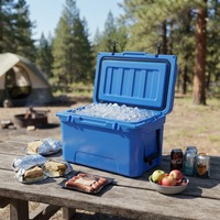 Glacière Commerciale Rotomoulée 65QT en PE Thermique Robuste, Moderne, avec Logo Personnalisé, Écologique, Anti-Fuite pour Aliments et Boissons