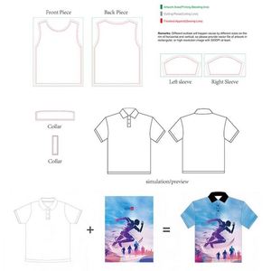 เสื้อโปโลลาครอสพิมพ์ลายแบบถ่ายเทความร้อน แขนสั้น คอปก ระบายอากาศได้ดี น้ำหนักเบา สำหรับทุกเพศ สามารถปรับแต่งได้ เหมาะสำหรับเล่นกีฬา - Product Image 5