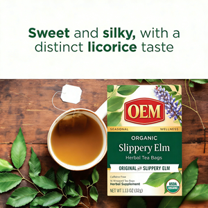 Té Orgánico OEM para el Dolor de Garganta, 16 Bolsitas Envueltas, Mezcla Herbal de Olmo Resbaladizo y Raíz de Regaliz para Alivio Rápido del Dolor de Garganta, Sin Cafeína - Product Image 6