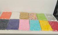 Beliebter Kuchenaufsatz Zuckerstreusel 1kg/Packung Bunte Zuckerperlen Essbare Zuckerperlen Kuchendekoration Zubehör