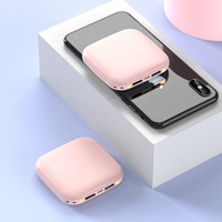Mini Power Bank sans fil ultra-mince Type C 10000mAh, petit et pas cher, ensemble cadeau pour téléphones mobiles