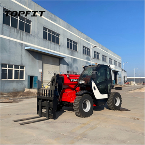 Mini Wheeled Loader with Telescopic Arm Yunnei 58KW Engine Telehandler Two Section Arms Cab Heater <b>Cooler</b> <b>AC</b> for Sale - Product Image 1