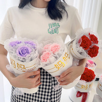 AYOYO OEM Savon Fleur Mère Cadeau Fini Oeillet Bouquet Sac À Main Emballage Fête Des Mères Cadeau 2026