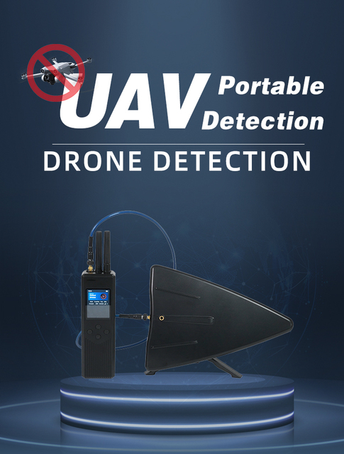 Portable Long Range Handheld Drone Detection System 2.4GHz/5.8GHz Public Use Identification Direction Finding Protection