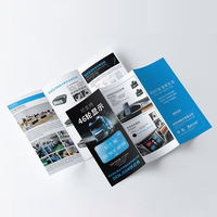 Dossiers A5/A6 personnalisés imprimés, gaufrés, laminés mats et recyclables pour la publicité des petites entreprises, boîtes en papier à prix d'usine