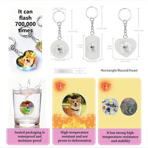 Portachiavi LED Bifacciale in PVC con Stampa UV a Colori Premium, Foto Nitide, Alta Durabilità per Uso Quotidiano, Accessori Originali - Product Image 5