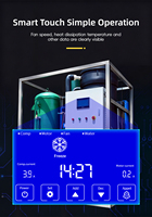 Machine à glace industrielle automatique en acier inoxydable à tubes creux, contrôlée par PLC, pompe 380V/440V, économie d'énergie, 1-20 tonnes par jour