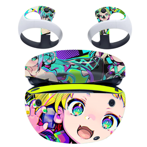 Calcomanía de vinilo de cuerpo completo, pegatinas de piel para <span class=keywords><strong>PS</strong></span> <span class=keywords><strong>VR2</strong></span> para Play Station <span class=keywords><strong>VR2</strong></span>, gafas, consola de juegos, Joysticks, pegatinas de dibujos animados - Product Image 1