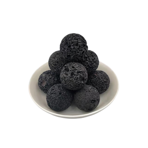 Bola Batu Vulkanik Alami 2,5cm, Batu Lava untuk Minyak Esensial, BBQ, dan Aromaterapi - Product Image 3