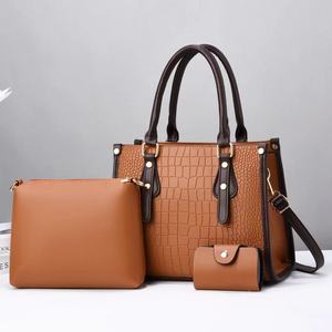 Bolso de mano de cuero para mujer ، conjunto de <span class=keywords><strong>3</strong></span> uds. ، forro de polister ، Logo ، trabajo abierto ، maletín غير رسمي ، bolso para ordenador portátil ، viaje ، oficina ، unsad - Product Image 6