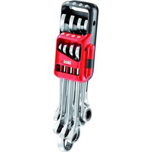 Set USAG-U02856058 di strumenti per la casa chiave a combinazione Serie 8 con anello a sgancio rapido trapani a mano con confezione per sacchetti - Product Image 1