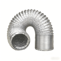 Tuyau de ventilation flexible pour système CVC, résistant à la chaleur, en aluminium, très vendu