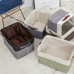 Panier de rangement, bacs de rangement pliables pour les vêtements de bébé, rangement de jouets, paniers de rangement pour la crèche - Product Image 4