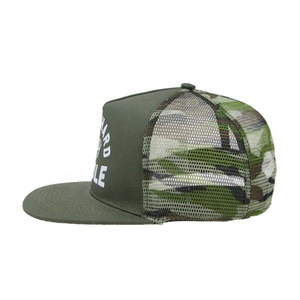 Tùy chỉnh lưới Mũ ngụy trang Mũ vành phẳng Snapback cap - Product Image 5