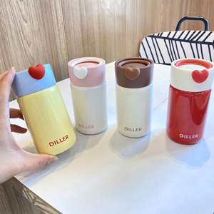 Mini Termo de Acero Inoxidable 316, Taza Térmica Simple y Portátil con Asa para Mujer, Regalo para Estudiantes, Bonito Filtro para Té, Aislamiento de 6 a 12 Horas - Product Image 4