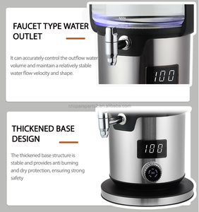 Bollitore elettrico elettrico in vetro intelligente moderno e digitale per il tè <span class=keywords><strong>turco</strong></span> bollitore Samovar doppio tè con teiera che fa il tè - Product Image 5
