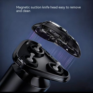 Rechargeable Electric <b>Shaver</b> IPX7 Waterproof Triple Blade 3D Rotary Electric <b>Shaver</b> for Men Household Hotel Use - Product Image 2