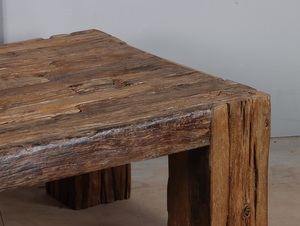 Table basse en bois portable de luxe, design minimaliste, table centrale en bois massif, décoration de salon, espace détente - Product Image 4